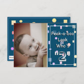 誰が2人のベビー誕生日 | サンキューカード (正面/裏面)