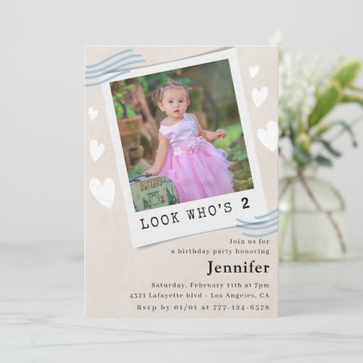 誰が2回目の誕生日招待状を回しているか 招待状 (スタンド正面)