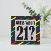 誰が21人のバースデーパーティ招待状 招待状 (スタンド正面)