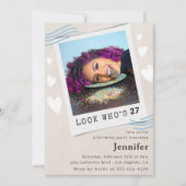 誰が27歳の誕生日の招待状を 招待状 (正面)