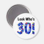 誰が30歳か見て マグネット (正面/裏面)