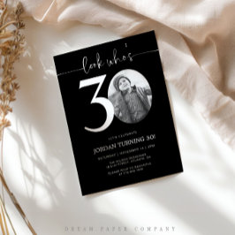 誰が30歳か見て | 写真30th誕生日招待状 招待状