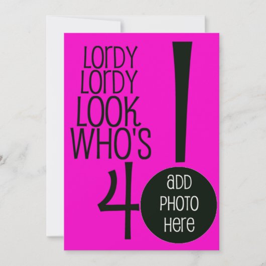 誰が40だ！ 招待状 (正面)