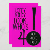 誰が40だ！ 招待状 (正面/裏面)