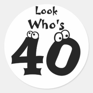 誰が40歳か見て ラウンドシール