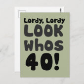 誰が40歳だなんて、、 ポストカード (正面/裏面)