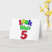 誰が5歳かな カード (黄色い花)