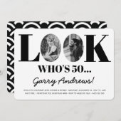 誰が50歳か見て | 50招待状 招待状 (正面/裏面)