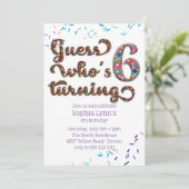 誰が6つのクッキーを回しているか推測 招待状 (スタンド正面)