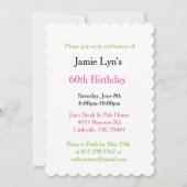 誰が60歳か見て |第60誕生日 招待状 (裏面)