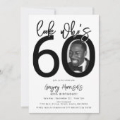 誰が60歳だなんて | 写真 60歳の誕生日招待状 招待状 (正面)