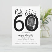 誰が60歳だなんて | 写真 60歳の誕生日招待状 招待状 (スタンド正面)