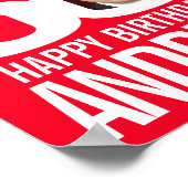 誰が60赤い白60歳の誕生日パーティーだ ポスター (角)