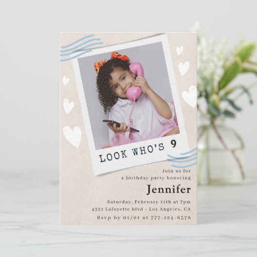 誰が9歳の誕生日の招待状を回しているか 招待状 (スタンド正面)