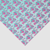 誰が90歳か見て |第90誕生日 – ピンクとターコイズ 薄葉紙 (詳細)