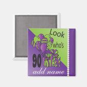 誰が90歳か見て |第90誕生日 マグネット (正面/裏面)