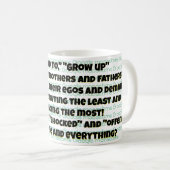 「誰が？」 コーヒーマグカップ (正面右)