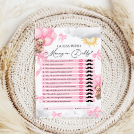 誰が、ママかパパは、誰がベビーのシャワーのゲーム