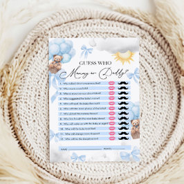 誰が、ママかパパは、誰がベビーのシャワーのゲーム