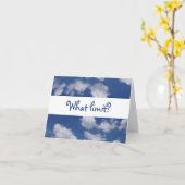 誰が「空は限界」と言う？ カード (黄色い花)