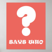 誰がA3ポファンキースターを言う ポスター (正面)