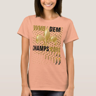 誰がdem champs 2010/ブラック金ゴールドハート/（紋章の）フラ・ダ・リ tシャツ