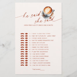 誰がItコーヒーブライダルシャワーゲーム