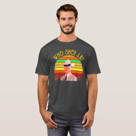 誰がJ Rのヴィンテージシルトを撃った Tシャツ (正面フル)