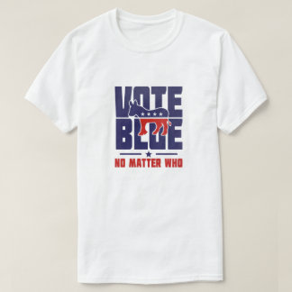 誰がTシャツを着ても青に投票 Tシャツ