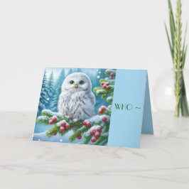 誰だ？クリスマスカード サンキューカード