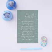 誰だ？ゲーム カード フライヤー (シングル)