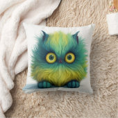 誰だ？ファジー生き物2画違う像 クッション (ブランケット)