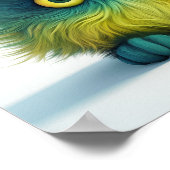 誰だ？フクロウファンタジー生物 ポスター (角)