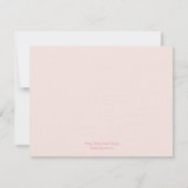 誰だ?フラットサンキューカード-ピンク サンキューカード (裏面)