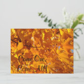 誰でもおいで　秋の葉　黄金 招待状 (スタンド正面)