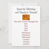 誰でもおいで　秋の葉　黄金 招待状 (裏面)