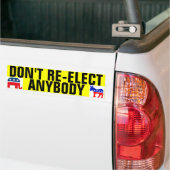 誰でもを再選しないで下さい バンパーステッカー (トラック上)