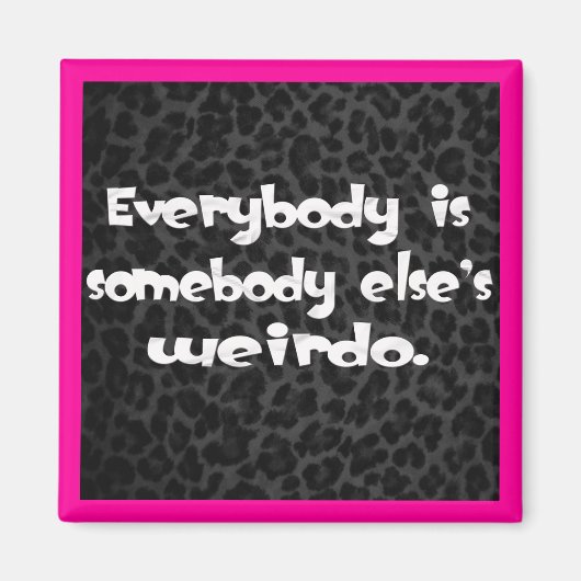 誰でも他人の変わり者だ マグネット (正面)