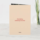 誰でも使用できるバブル誕生日カード サンキューカード (裏面)