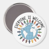 誰でも大歓迎だ マグネット (正面/裏面)
