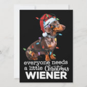 誰でも少しのクリスマスウィーナードッグラバーが必要 シーズンカード (正面)
