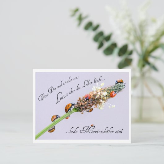 誰でも少し余分な運を使える! ポストカード (スタンド正面)