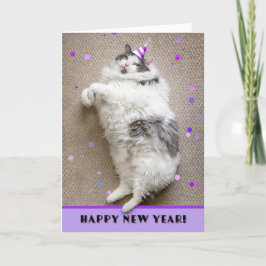 誰でも幸せな新年を 猫のユーモア, シーズンカード