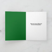 誰でも幸せな聖パトリックの日 カワイイカメユーモア シーズンカード (内部)