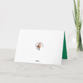 誰でも楽しいクリスマス　サンタ帽のユーモアあふれる猫 シーズンカード (裏面)