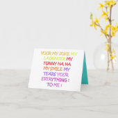 誰でも楽しめるアートデザインのユーモア詩 カード (黄色い花)