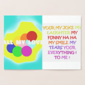 誰でも楽しめるアートデザインの面白い詩 箔カード (内部)