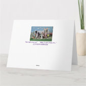 誰でも楽しめるユモア溢れるイースターカード サンキューカード (裏面)