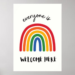誰でも歓迎している ポスター