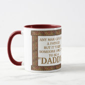 誰でも父親になれるパパは特別だ マグカップ (左)